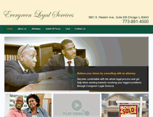 Tablet Screenshot of evergreenlegalservices.com